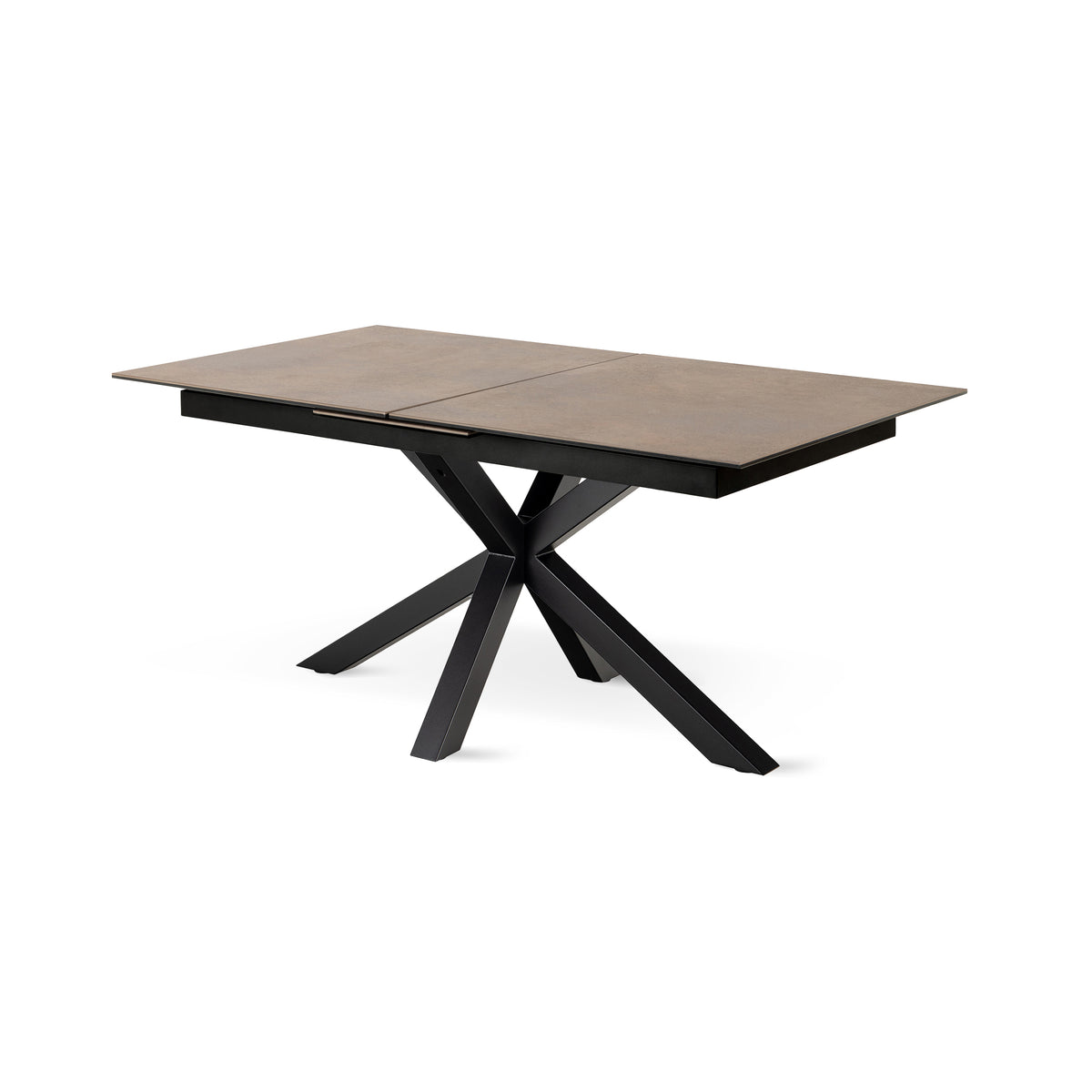 Lorrins Extendable Dining Table 168–210x76 cm, Modern Style – Warm Taupe