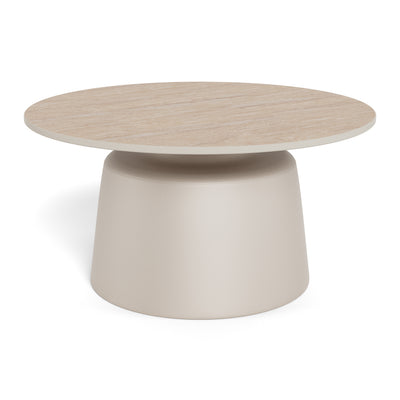 Fumor Round Coffee Table Ø70 cm, Modern Style – Warm Beige