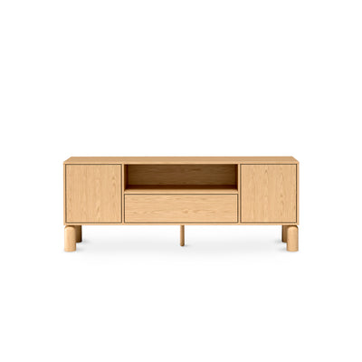 Fjord TV Unit 160x62 with Spacious Storage Compartments, Scandinavian Style – front view