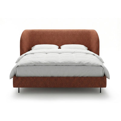 Łóżko tapicerowane Dorida 140x200, 160x200 i 180x200 z gładkim zagłówkiem w stylu minimalistycznym – zdjęcie główne