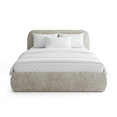 Łóżko tapicerowane Eterial 140x200, 160x200 i 180x200 z pojemnikiem w stylu soft modern – zdjęcie główne