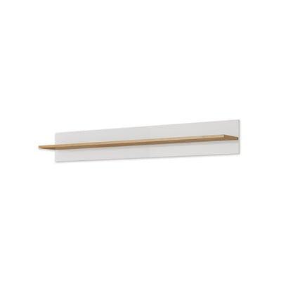 Armelia Wall Shelf for the Living Room and Bedroom 138x20 cm, Modern Style – Wall-mounted, Minimalist – angled view | Pillovely