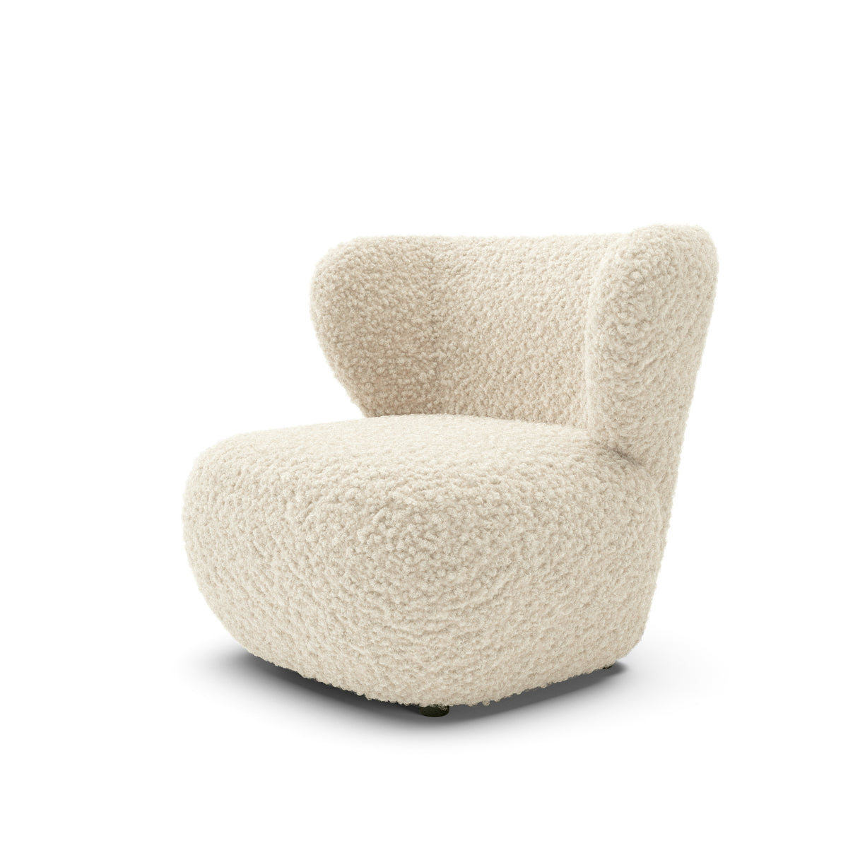 Fotel Olemo wypoczynkowy 82x74 cm w stylu japandi – widok pod kątem | Pillovely