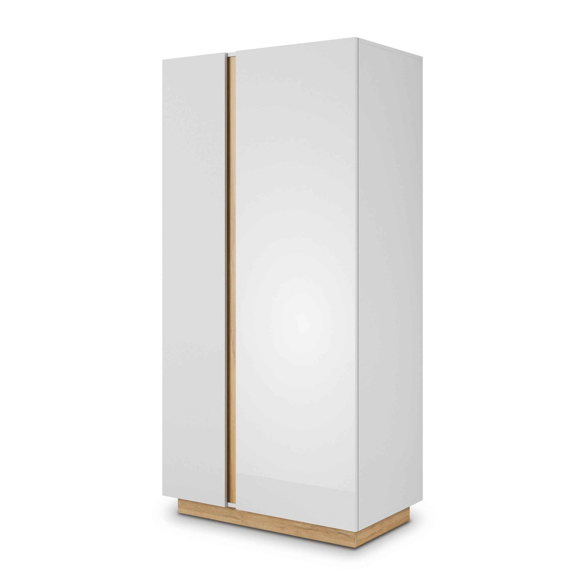 Szafa Armelia 2-drzwiowa 97x194 cm w stylu nowoczesnym – widok pod kątem | Pillovely