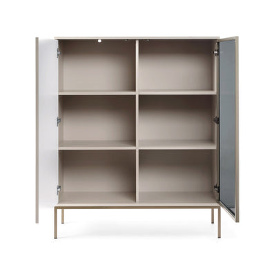 Komoda Lampy z drzwiami i szufladą 104x126 w stylu loft – z otwartymi frontami
