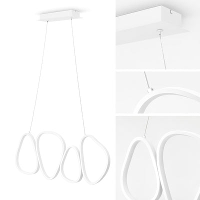 Lampa Loria wisząca LED z czterema pętlami światła w stylu nowoczesnym – zdjęcie 6