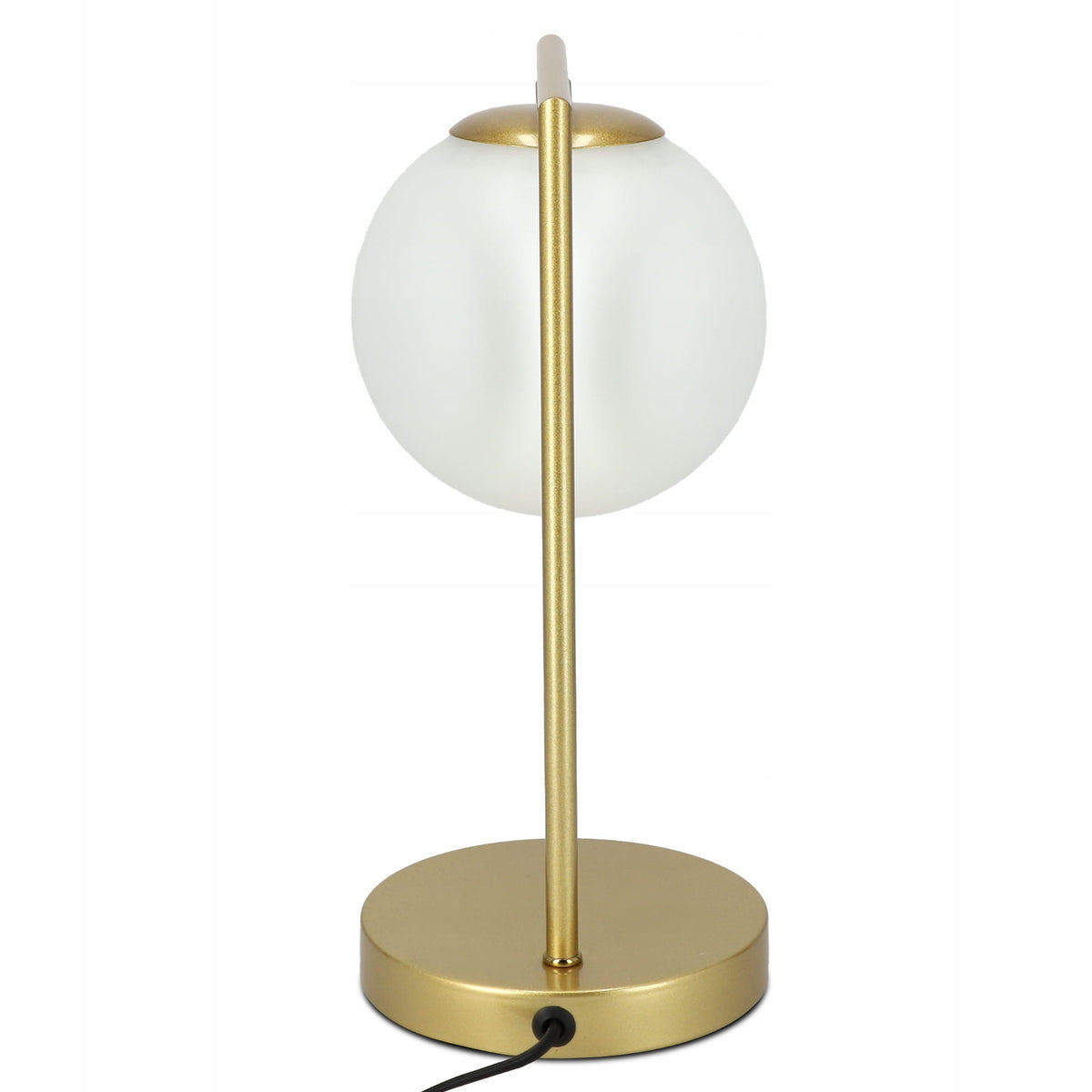 Orbitella Desk Lamp with Glass Globe, Elegant Style – Gold Metal, G9 Glass Shade – photo 8