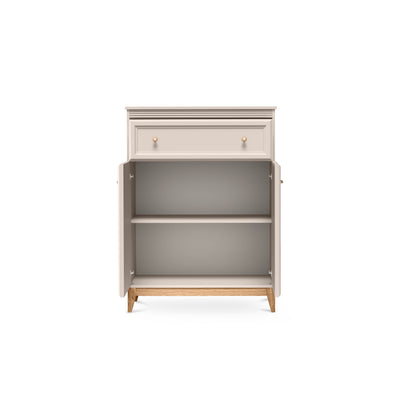Komoda Serena 92x126 z półką i szufladą w stylu modern classic – z otwartymi frontami