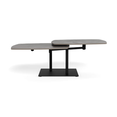 Dualis Coffee Table with Rotating Top 128x40 cm, Loft Style – front view