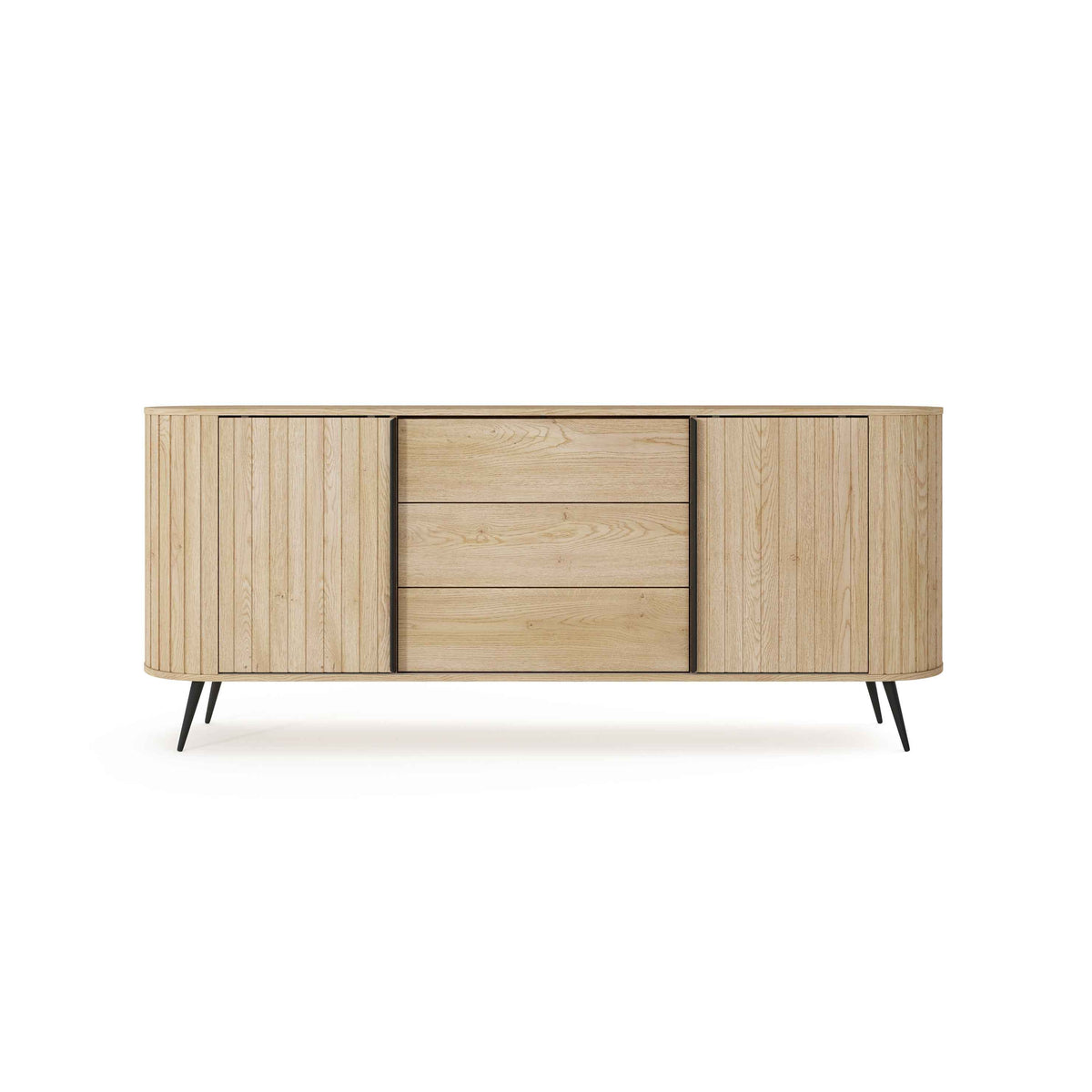 Komoda z drzwiami przesuwnymi i szufladami 196x82 w stylu nowoczesnym | Llovia
