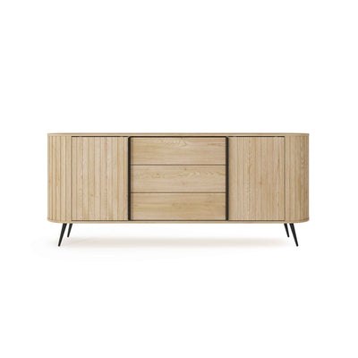 Komoda z drzwiami przesuwnymi i szufladami 196x82 w stylu nowoczesnym | Llovia