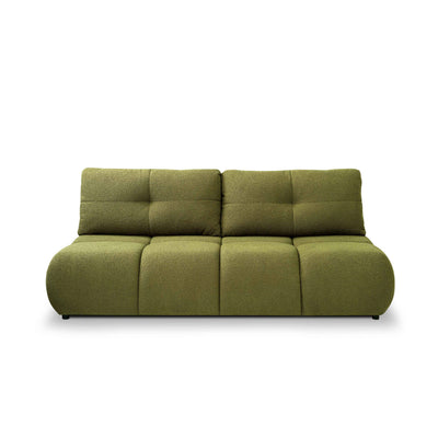 Sofa 3-osobowa z funkcją spania 142x200 w stylu miękkiego minimalizmu | Milorya