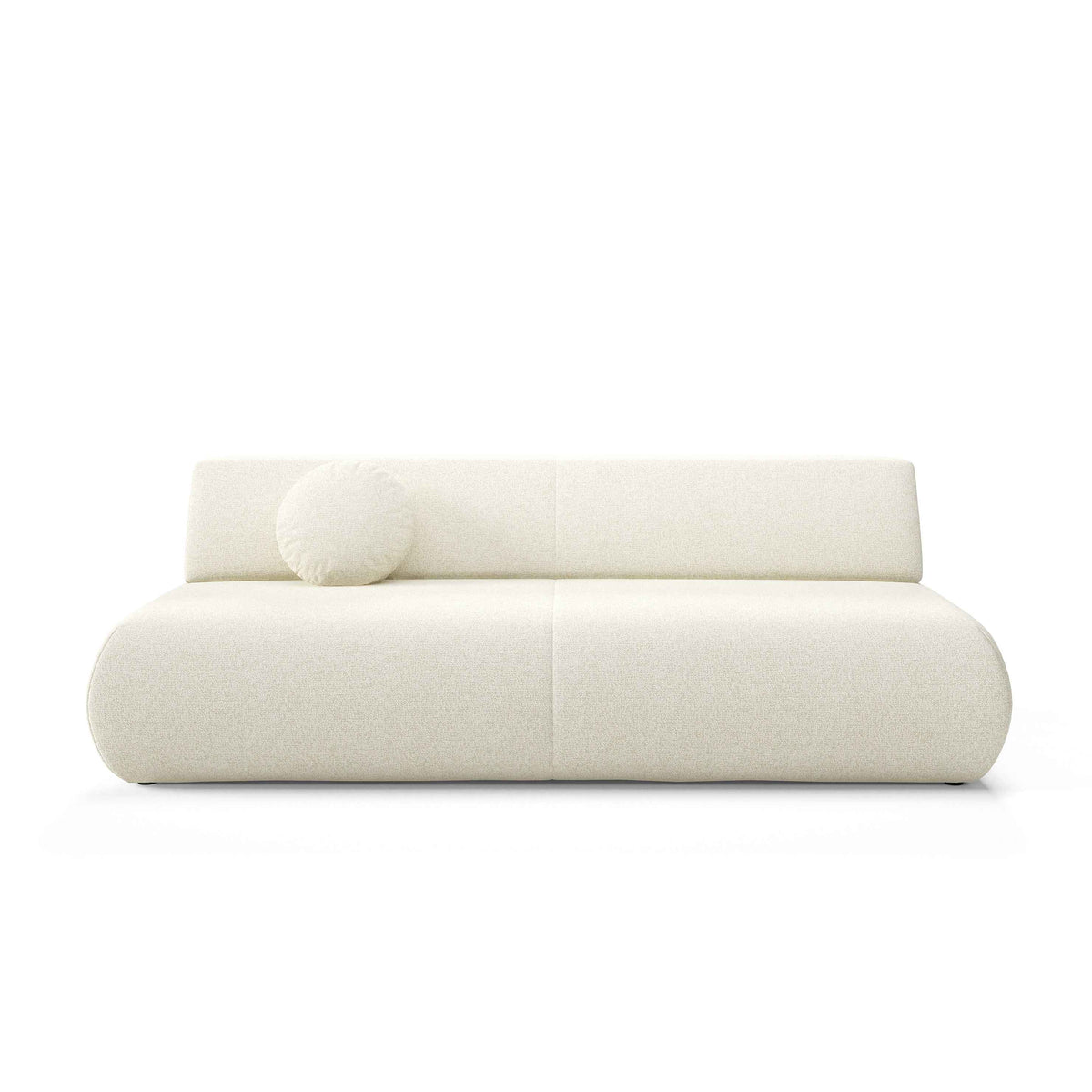 Sofa Puentro z funkcją spania 140x200 z pojemnikiem w stylu nowoczesnym – widok z przodu