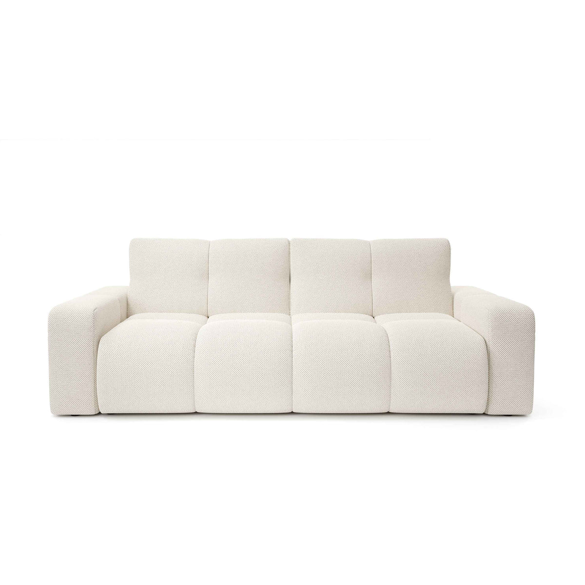 Sofa Soso 3-osobowa z funkcją spania 149x200 z pojemnikiem w stylu nowoczesnym – widok z przodu