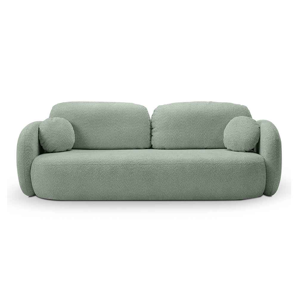 Sofa Olemo z funkcją spania 142x200 w stylu nowoczesnym, tkanina Abriamo – widok z przodu