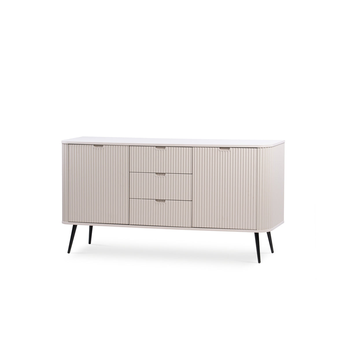 Komoda z drzwiami i szufladami 168x87 w stylu nowoczesnym | Eva Kaszmir Czarny