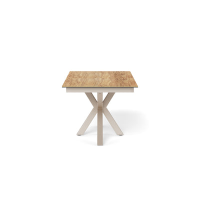 Lorrins Classic Extendable Dining Table, Loft Style – side view