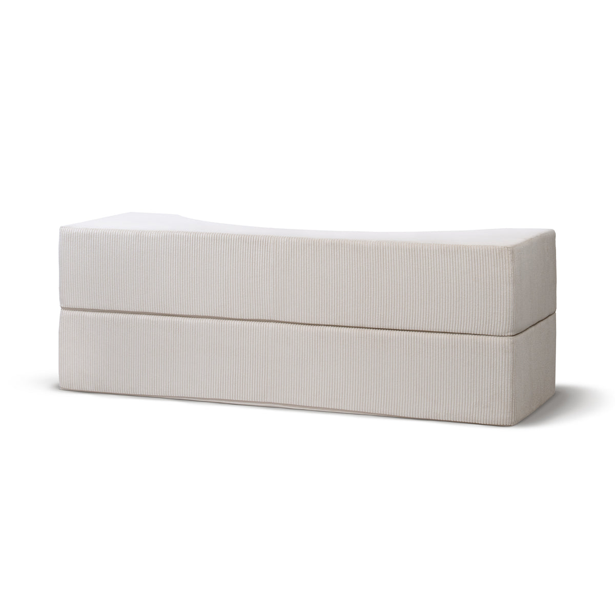 Sofa Lunaria piankowa modułowa 200 cm z funkcją spania w stylu japandi – widok z tyłu