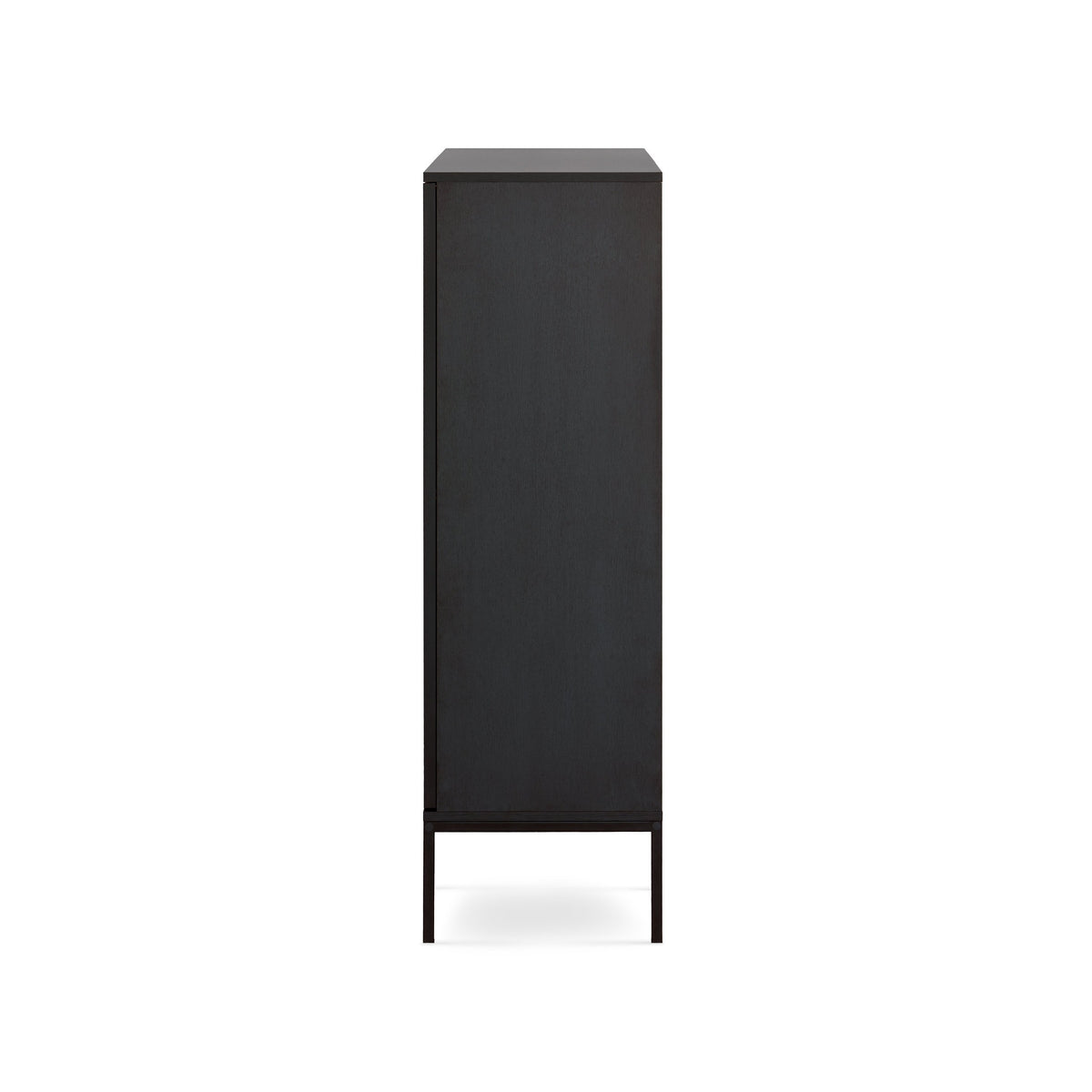 Komoda Lampy z drzwiami i szufladą 104x126 w stylu loft – widok z boku