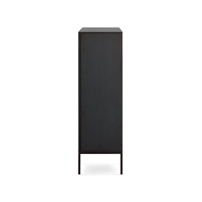 Komoda Lampy z drzwiami i szufladą 104x126 w stylu loft – widok z boku