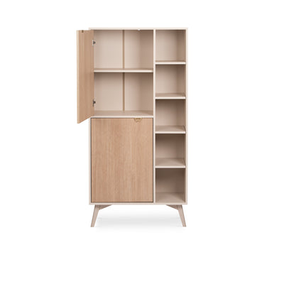 Regał Mandala 80x160 z półkami i szafkami w stylu japandi – zdjęcie 6
