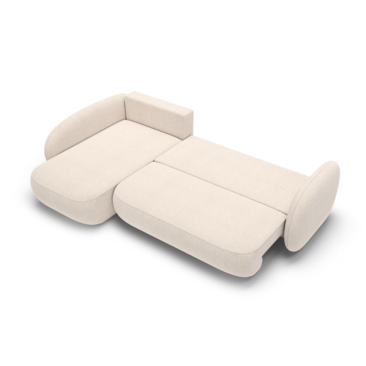Narożnik z funkcją spania Olemo o powierzchni 123x250 w stylu organic modern – zdjęcie 7