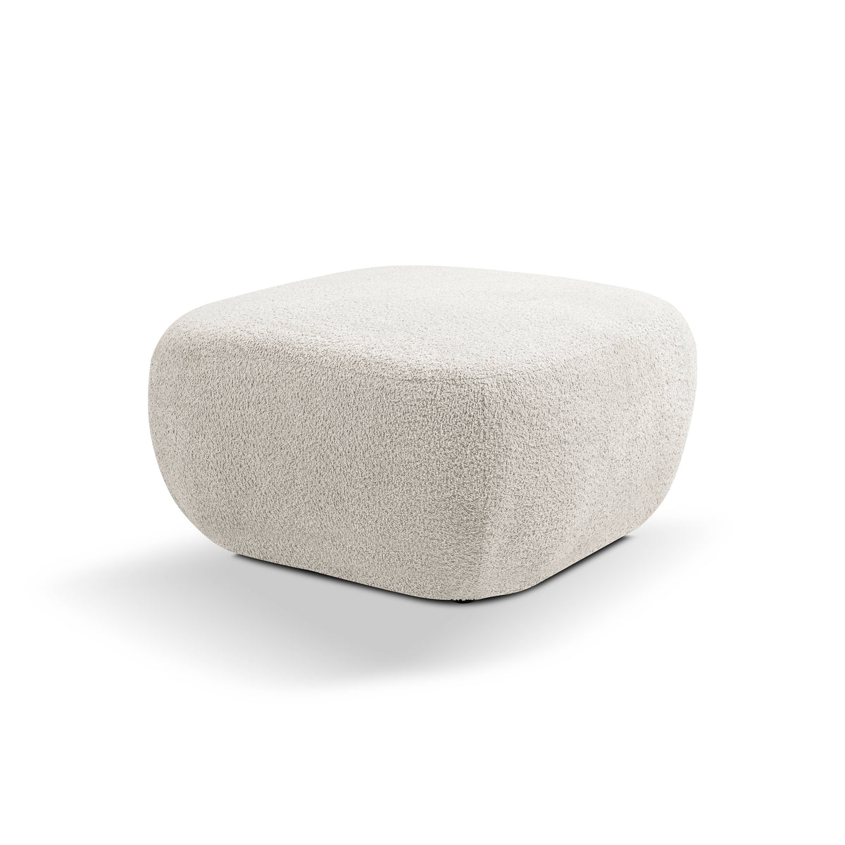 Pufa w stylu organic modern 75×39 cm, tkanina Abriamo | OLEMO Piaszczysta Duna (ABRIAMO 03)