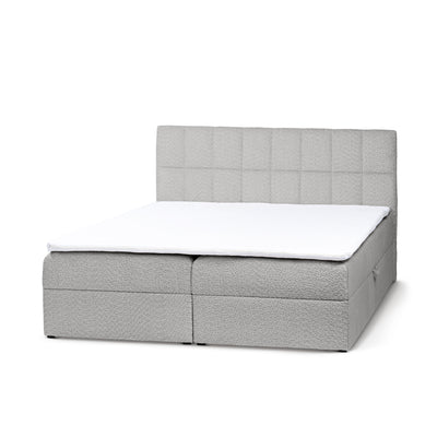 Bazy Continental Divan Bed with Storage, Glamour Style – Steel Dust (ABRIAMO 06), 200