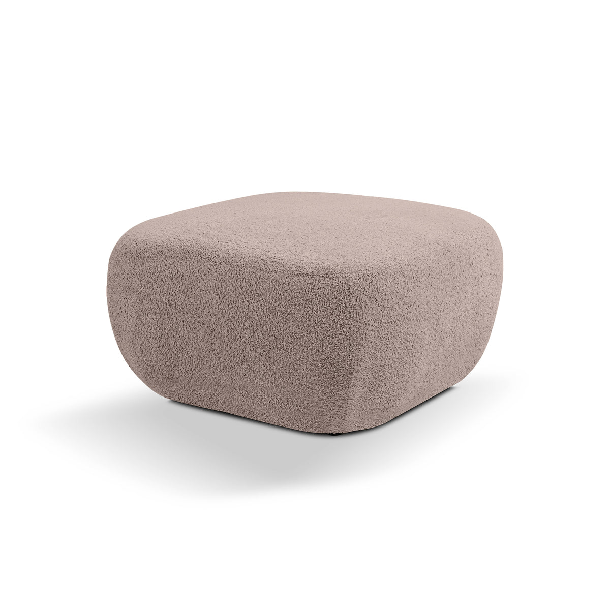 Pufa w stylu organic modern 75×39 cm, tkanina Abriamo | OLEMO Gliniany Beż (ABRIAMO 11)