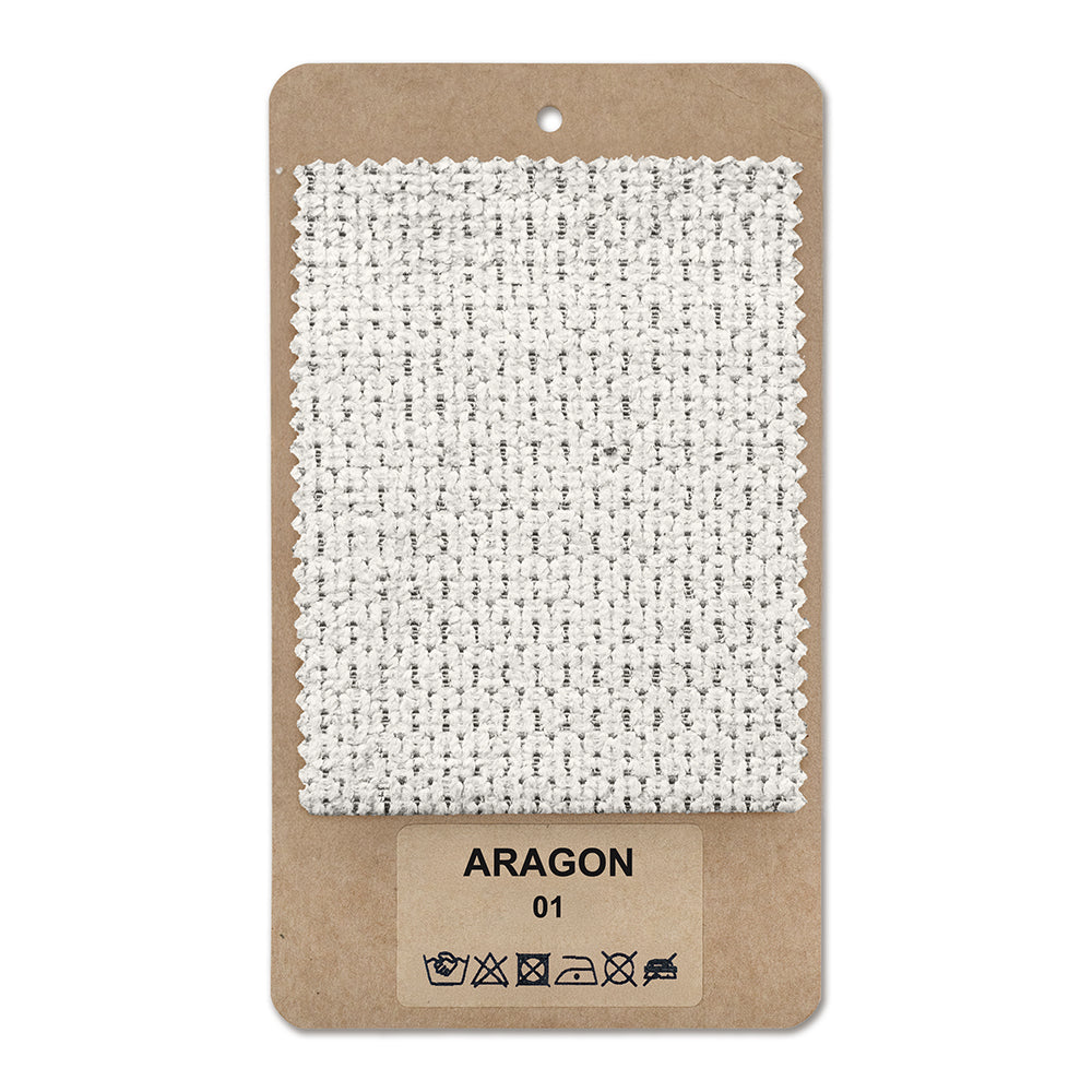 Fabric sample ARAGON Porcelain White (ARAGON 01)