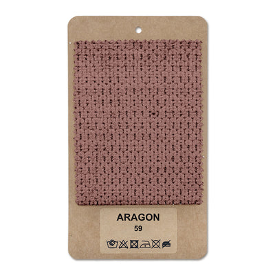 Fabric sample ARAGON Ruby Sepia (ARAGON 59)