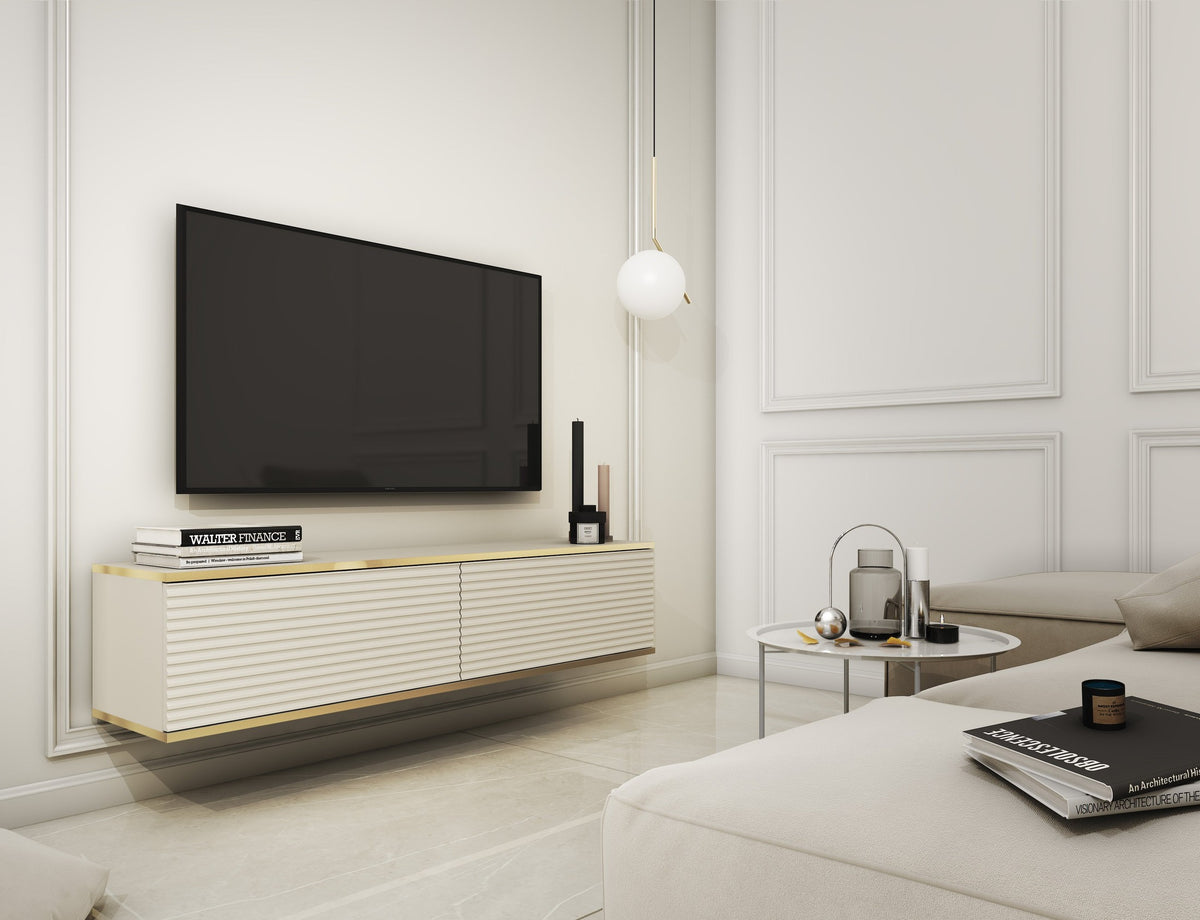 Szafka RTV Meva 135x30 w stylu nowoczesnym – zdjęcie 6