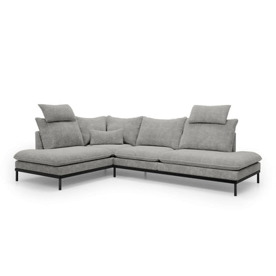 Leafy 4 Seater Premium Corner Sofa 293×198 cm, Elegant Style – angled view, right-hand version | Pillovely