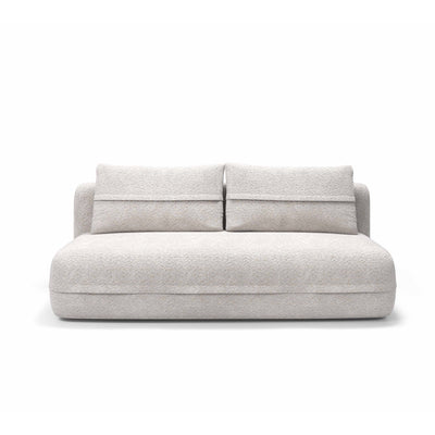 Sofa Lento 2-osobowa z funkcją spania 206 cm w stylu minimalistycznym – widok z przodu