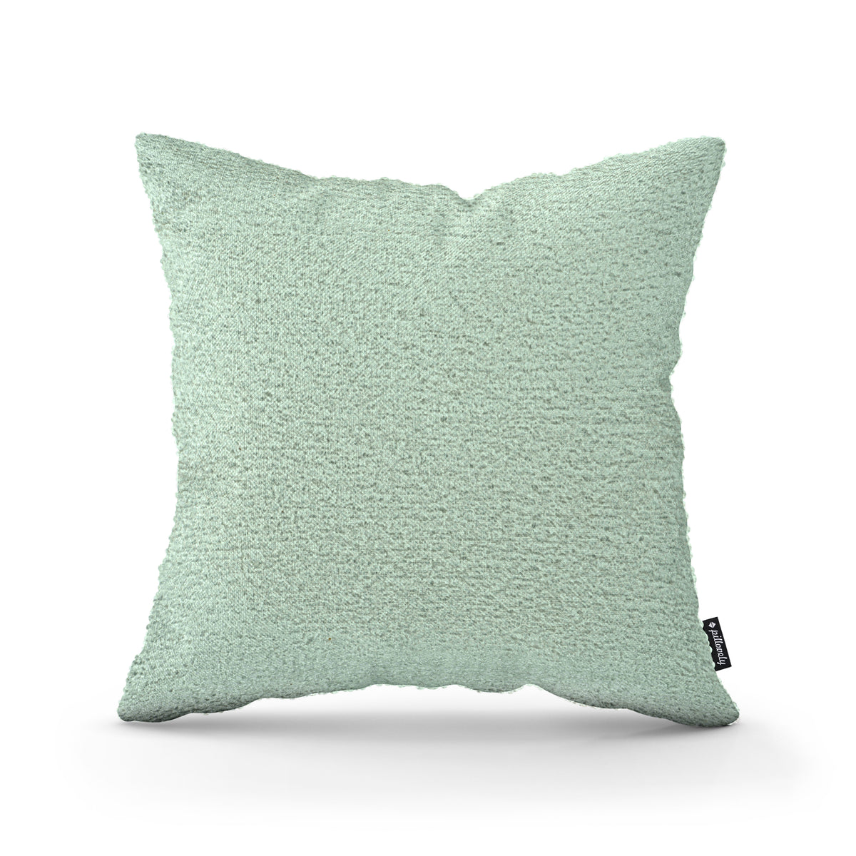 Poduszka dekoracyjna 45×45 cm w stylu scandi i japandi, tkanina Coral | Baranek Pastelowa Zieleń (CORAL 55)