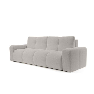 Sofa 3-osobowa z funkcją spania 149x200 z pojemnikiem w stylu nowoczesnym | SOSO Szara Magnolia (CURIO 84)