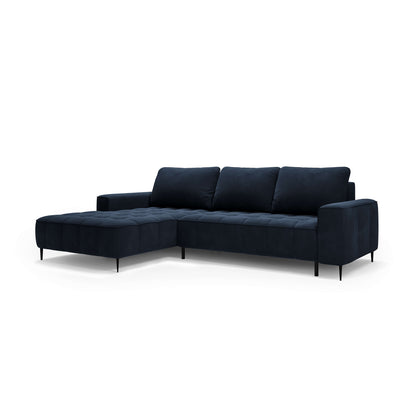 Narożnik Francessco z pojemnikiem na pościel 280 cm w stylu eleganckim – widok pod kątem, wersja prawostronna | Pillovely