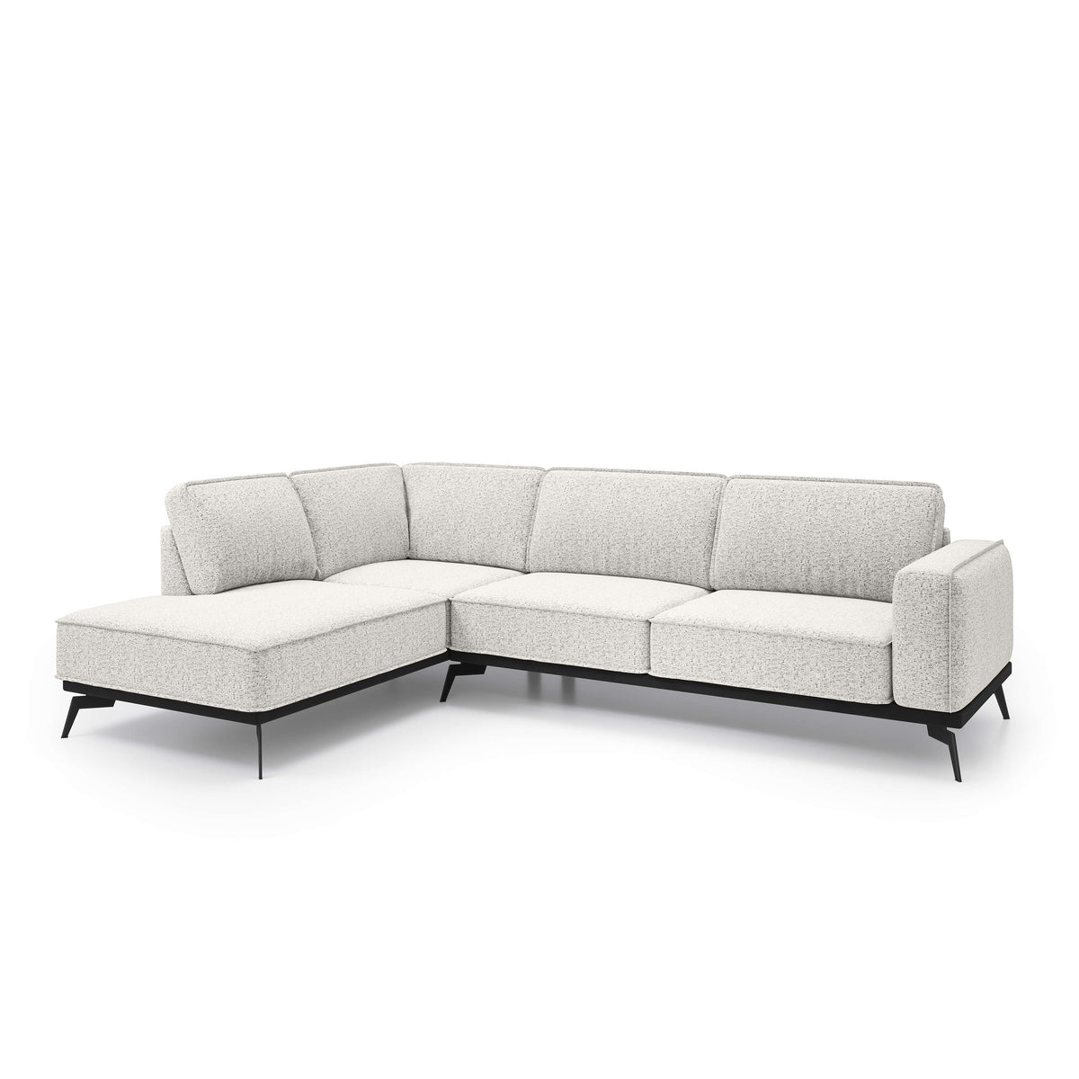 Narożnik Premium 293 cm w stylu nowoczesnym | Rosalia Lewostronna Porcelanowa Biel (ARAGON 01)