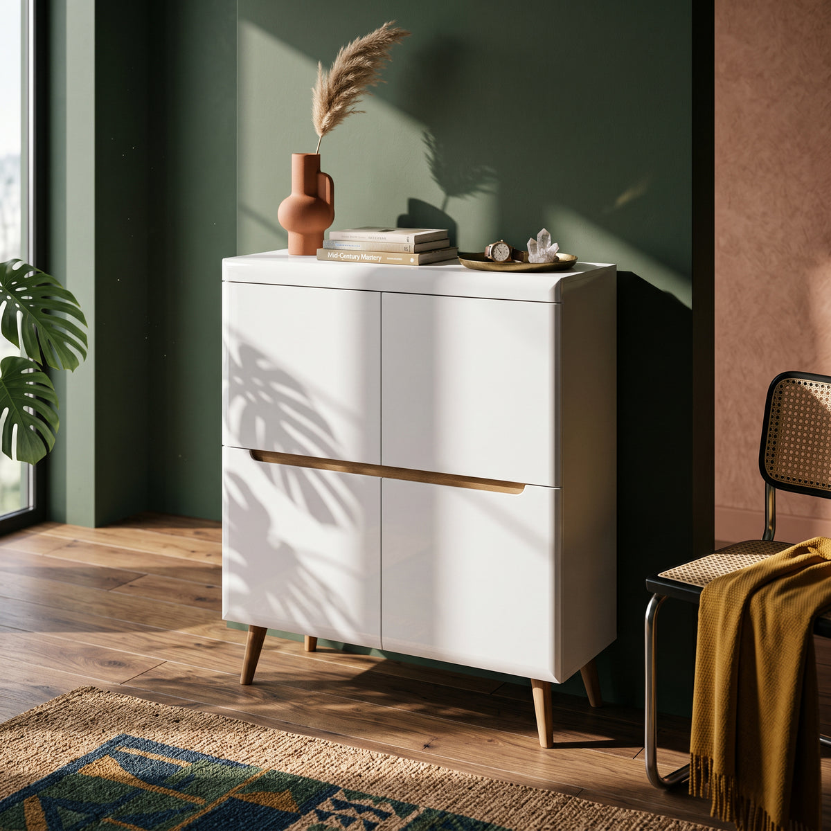 Komoda Trava 107x134 w stylu skandynawskim – w aranżacji wnętrza