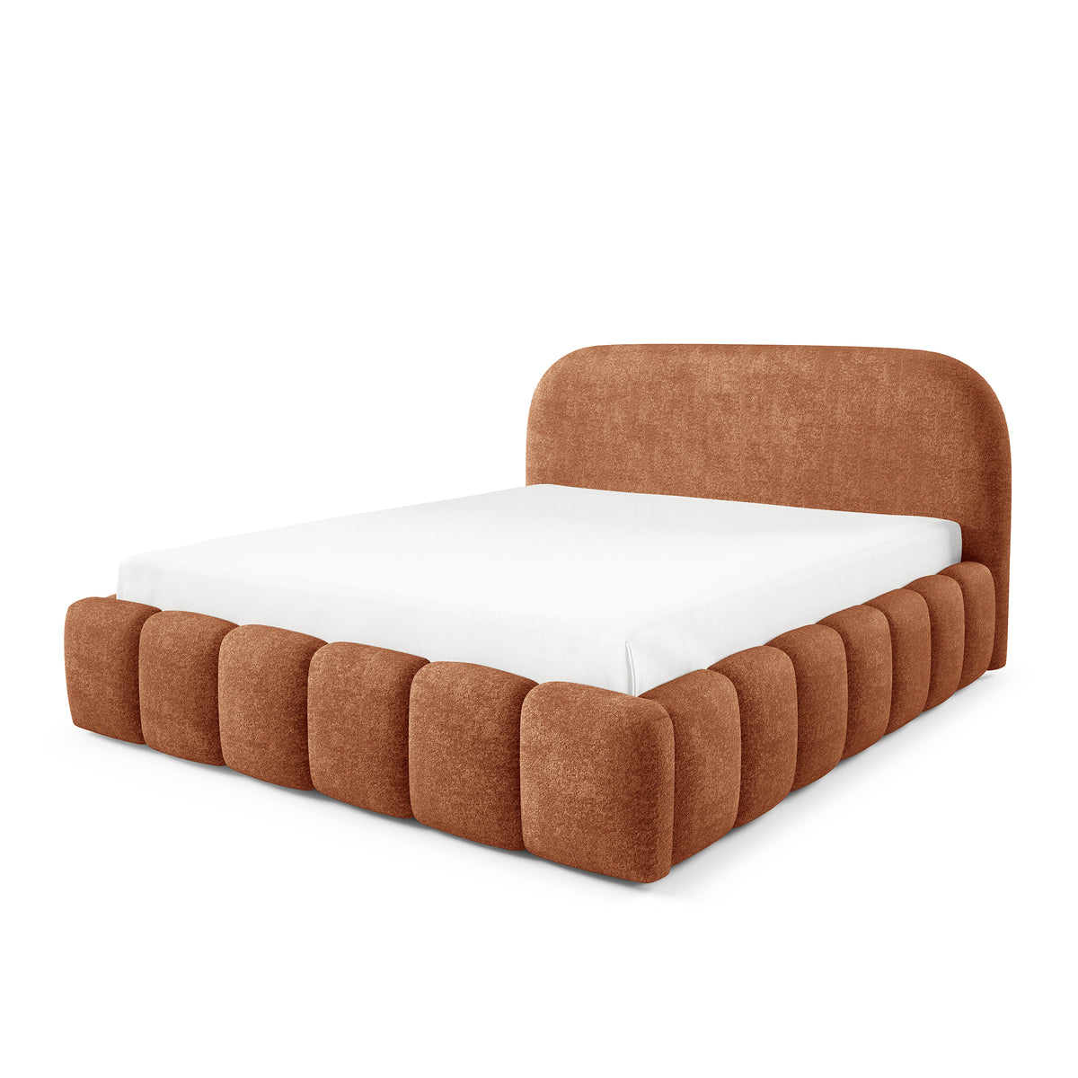 Łóżko tapicerowane Tegell z pojemnikiem w stylu modern soft, tkanina Monte – zdjęcie 9