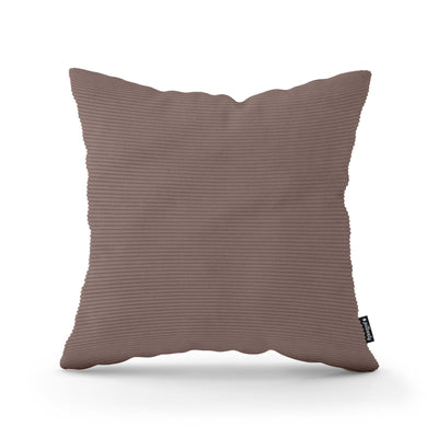 Corduroy Decorative Cushion 45x45 cm, Scandinavian and Boho Style – Autumn Sepia (ONTARIO 21)