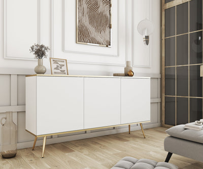 Komoda Meva 160x85 w stylu glamour – w aranżacji wnętrza