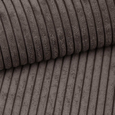 Fabric sample Corduroy Brown Graphite (POSO 120)