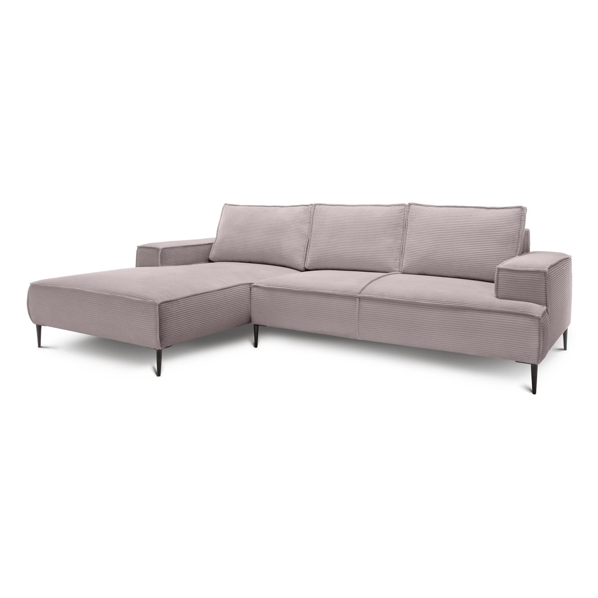 May 3 Seater Corner Sofa 275 cm, Modern Classic Style – Tawny Glass (POSO 145), Left-hand-side