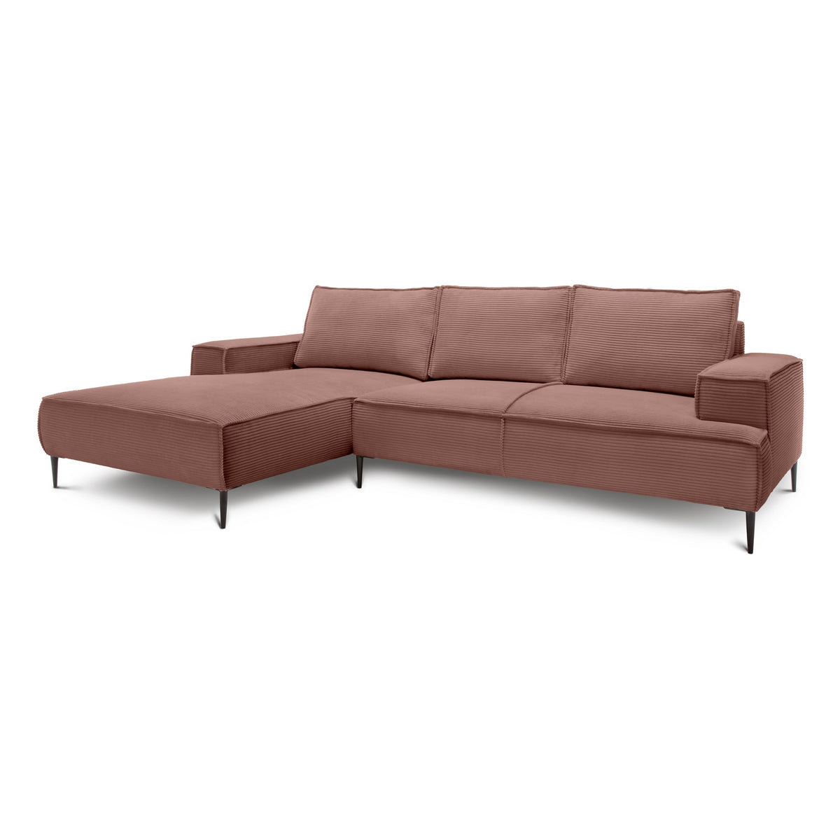 May 3 Seater Corner Sofa 275 cm, Modern Classic Style – Brick Warmth (POSO 29), Left-hand-side