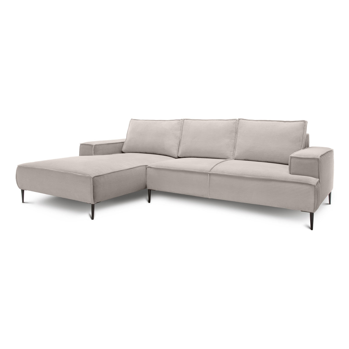 May 3 Seater Corner Sofa 275 cm, Modern Classic Style – Sand Stone (POSO 02), Left-hand-side