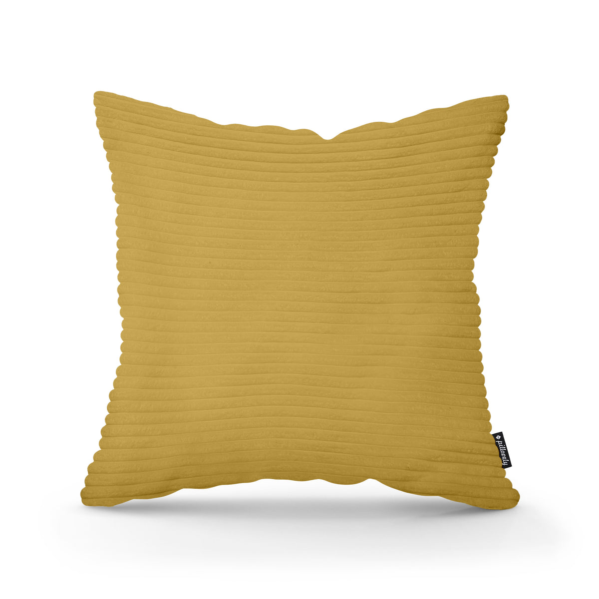 Poduszka dekoracyjna 45×45 cm w stylu scandi i boho | Szeroki Sztruks Miodowy Dąb (POSO 43)