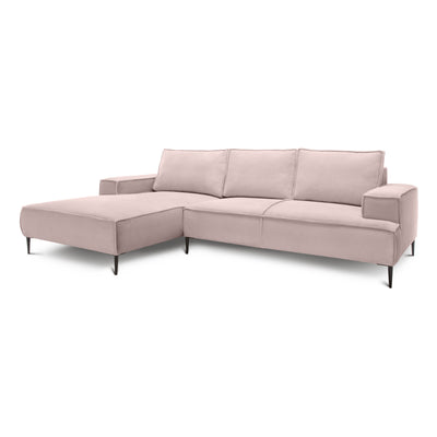 May 3 Seater Corner Sofa 275 cm, Modern Classic Style – Dusty Pink (POSO 52), Left-hand-side