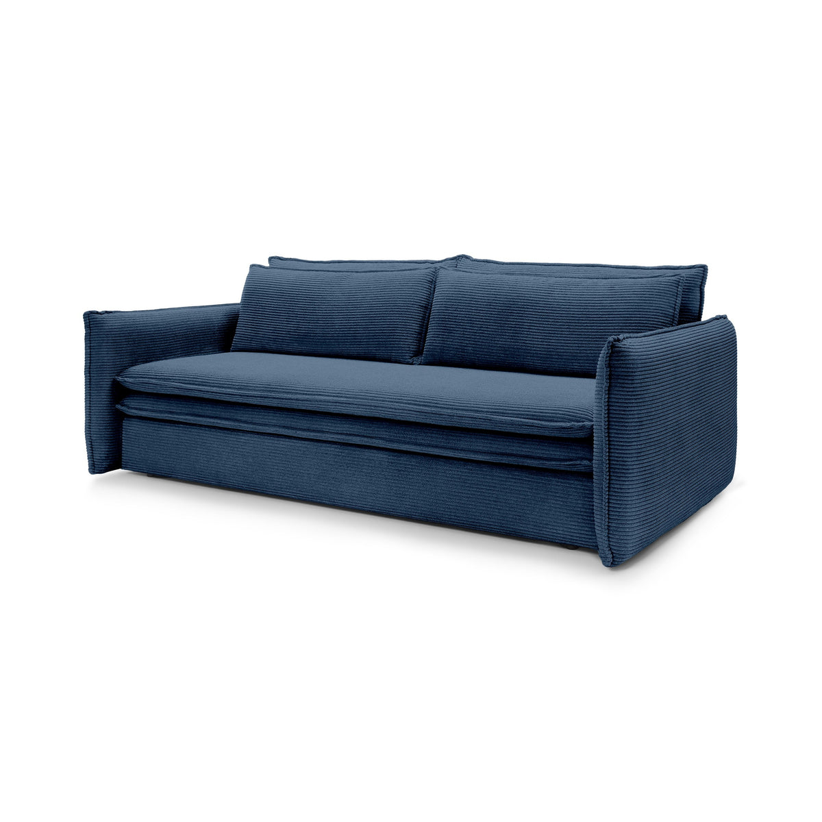 Sofa z funkcją spania 140x200 z pojemnikiem | Lily Granatowy Grafit (POSO 05)