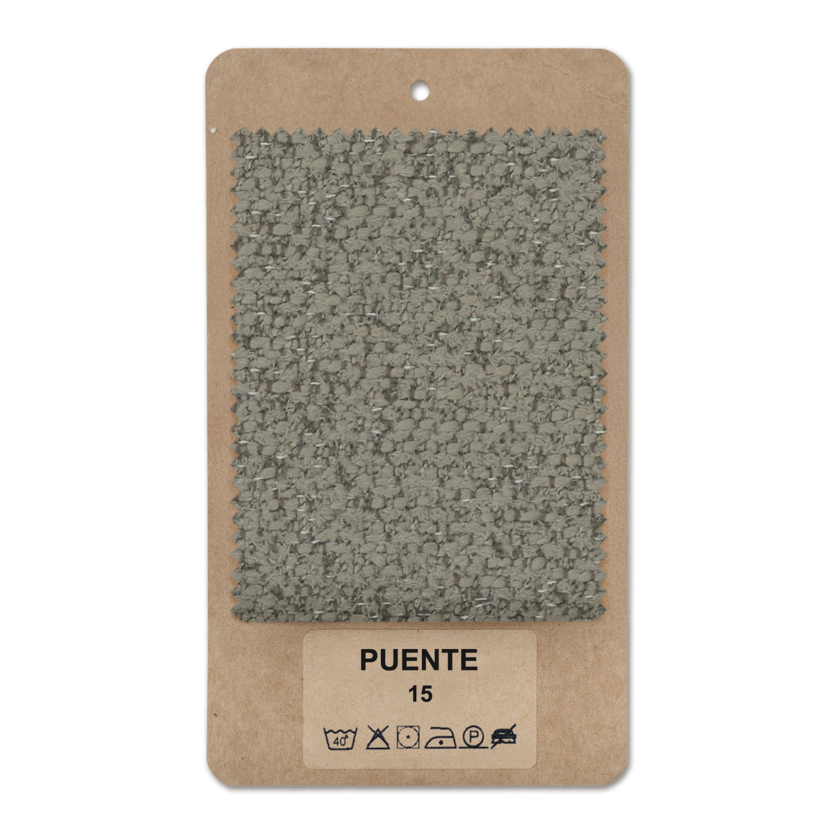 Fabric sample PUENTE Grey Olive (PUENTE 15)